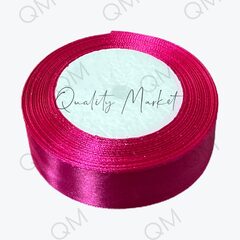 Лента атласная 2,5 см 25 ярдов (фиолетовая) №027