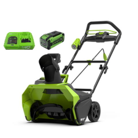Аккумуляторный снегоуборщик Greenworks GD40STK5, 40v, 51 см,2600007UH5A, АКБ 8 А·ч и быстрое ЗУ
