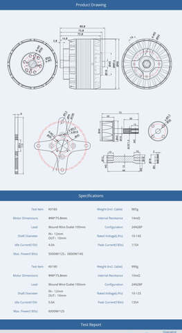 T-Motor AT8025 70CC KV160