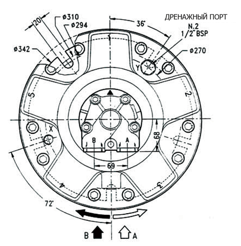 Гидромотор INM3-425