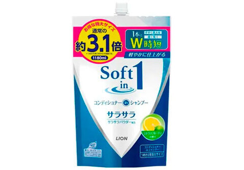 Шампунь с кондиционером для сухих волос "Soft in 1" LION, 380мл