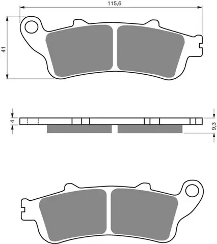 Тормозные колодки дисковые 135 S3