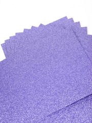 Фоамиран глиттерный, р. 20х30 см, 2 мм, светло-сиреневый