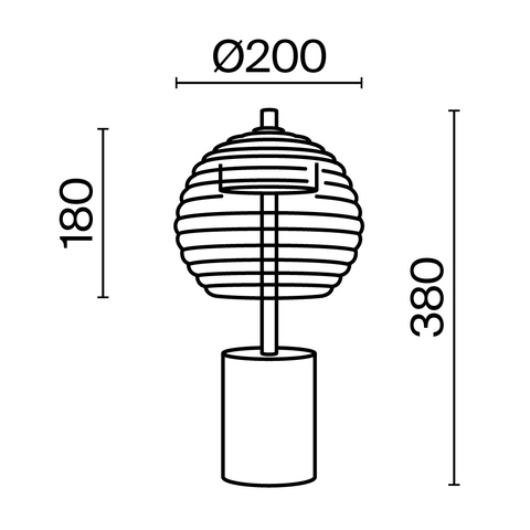 Настольная светодиодная лампа Maytoni Rueca P060TL-L12BK