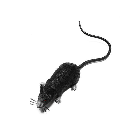 Декоративное украшение, Мышь, Черный/Серый, 8 см, 6 шт.