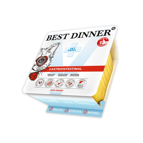 Best Dinner Vet Profi Gastrointestinal с индейкой (упаковка 14 шт * 100 г)