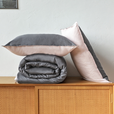 Постельное бельё двустороннее LaPrima сатин (дуэт) - Дымка - купить 5