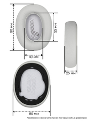 Амбушюры для JBL LIVE650, LIVE660, E65BTNC