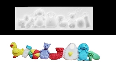 Силиконовый молд Бордюр игрушки