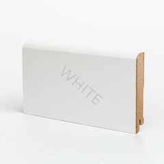 Плинтус МДФ W02-100 Белый 100х16х2050