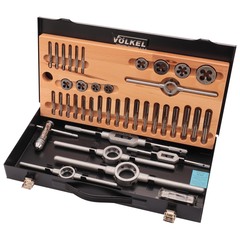 Набор метчиков и плашек M5 -M12 HSS-G 40пр Volkel 48004