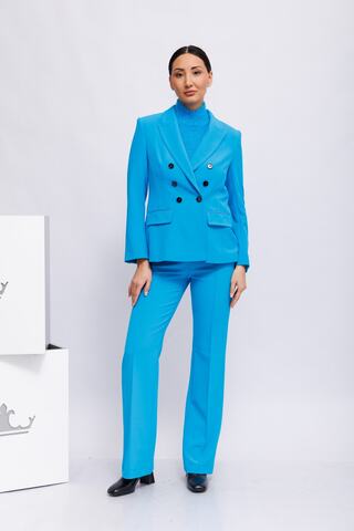 Marc Cain Костюм двубортный классический эластичный