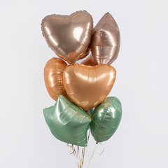 Г 18''/46 см, Сердце, Золото Калифорнии, 1 шт.