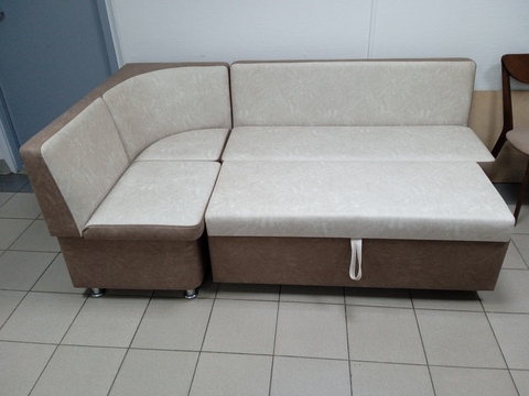 Кухонный уголок Дипломат со спальным местом бежево/коричневый