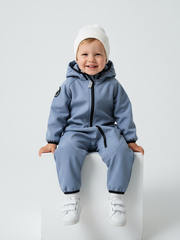 167-133 Комбинезон демисезонный Softshell (серо-голубой)