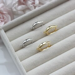 Швензы 14*4 мм с английским замком, позолота, Ш115