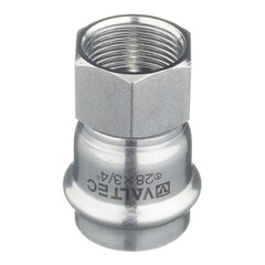 Соединитель Valtec нерж. сталь с вн.р. 28х3/4