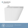 Aqueduto AQDS116T AQD комплект: TECNICA Novo Система инсталляции для подвесного унитаза, QUADRADO Панель смыва, белый глянцевый, CONE Tornado S Унитаз подвесной 480*360 безободковый, Tornado, сиденье с микролифтом, белый глянцевый