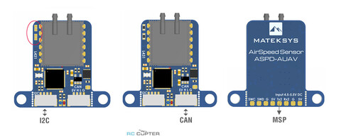 Датчик воздушной скорости Matek ASPD-AUAV (I2C, CAN)