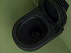 Ceramica Nova Ulma CN4006MB Подвесной унитаз c ультра тонким сидением и крышкой с функцией плавного закрытия, цвет: чёрный матовый