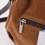 Сумка Саломея 334 эко-замша миндаль