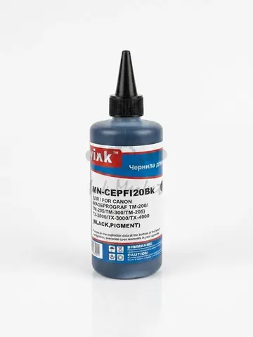Чернила CEPFI20PBk MyInk для CANON (PFI-120 Bk) TM-200, TM-205, TM-300, TM-305, TM-250, TM-255, TM-350, TM-355 (250мл, photo black, Pigment)