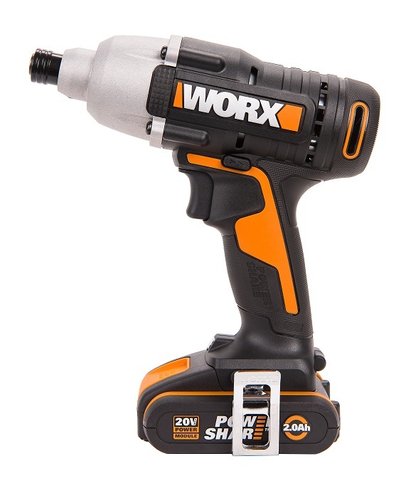 Винтоверт ударный аккумуляторный WORX WX291, 20В, 2Ач х1, с кейсом