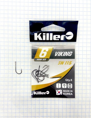Крючок KILLER VIKING № 6 продажа от 10 шт.