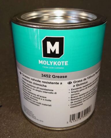 Molykote 3452 (Моликот 3452) - термо- и химически стойкая пластичная смазка - 1 кг