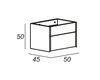 Cezares 55048 SPACE Полка подвесная 55048 Frassino scuro, 30x20x75