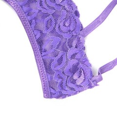 Стринги с доступом Purple Bow, 2XL