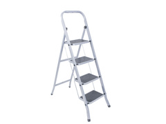 63-0-164 Стремянка стальная с широкими ступенями, 4 ступени (РемоКолор)