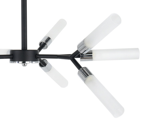 Люстра на штанге Mirastyle SL-21009/9 BK+CR