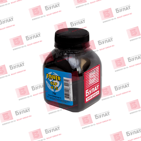 Тонер БУЛАТ для Samsung CLP-415 (Чёрный, банка 70 г)
