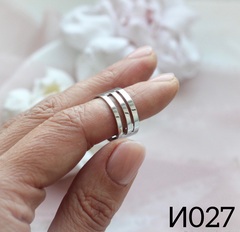 Кольцо для работы с соединительными колечками, родий, И027