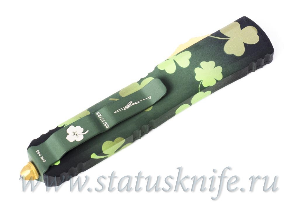 Нож Microtech Ultratech 121-2SPDS Green Lucky Clover