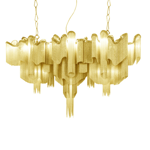 Люстра Stream Long Gold