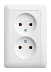 Розетка б/з бел Gunsan Visage