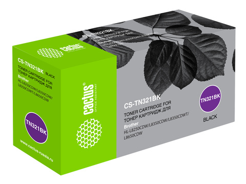 Картридж лазерный Cactus СS-TN-321BK черный (27000стр.) для Konica Minolta bizhub C224/C224e/C284/C284e/C364