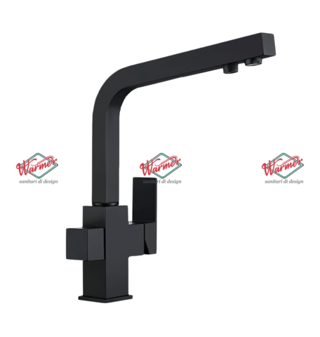 Смеситель для кухни с фильтром Warmer Black Line KPV-02031