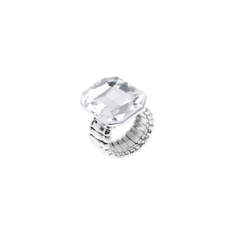 Crystal Ring - Silver