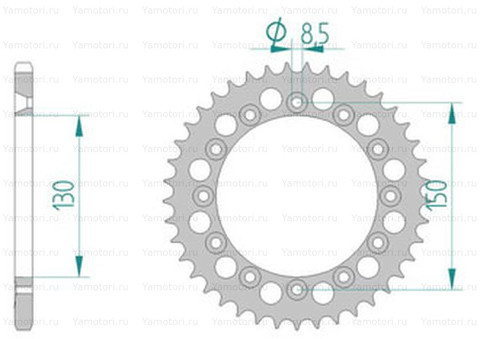 Звезда задняя ведомая AFAM 11304-40