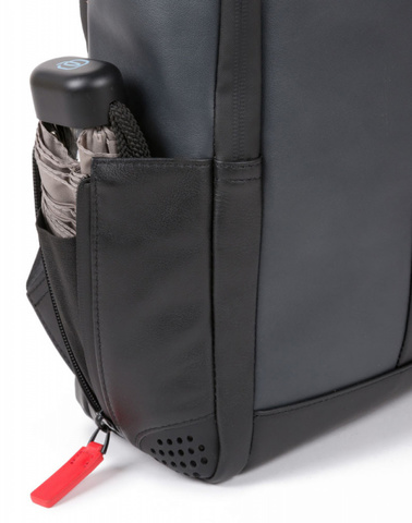Рюкзак мужской Piquadro Urban, серый/черный, кожа натуральная (CA4818UB00/GRN)