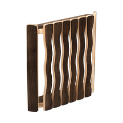 33337 Абажур для светильника угловой Банные штучки ВОЛНА, плоский, обожженная липа, 29,5х27,5х6 см