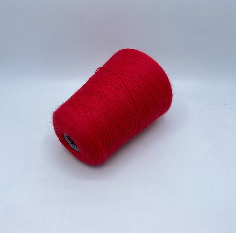 Бобинная пряжа (пр.Италия), art-Aran, 465м/100гр. 100% Шерсть, цвет-Красный, арт.34410