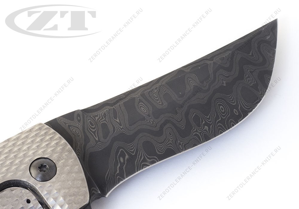 Нож Hydra Zirconium Damascus Les George - фотография 