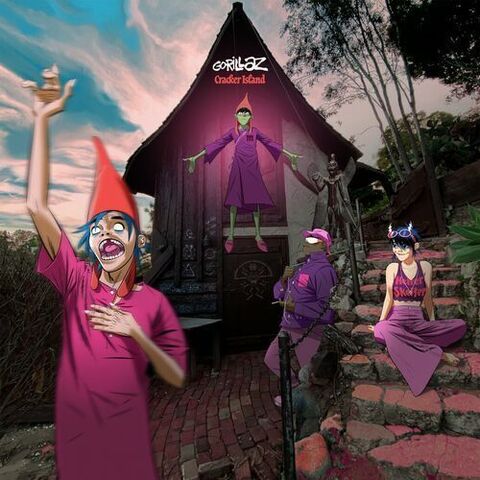 Виниловая пластинка. Gorillaz - Cracker Island (Pink Color Vinyl) (Б/У)