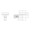 Gessi 38803#031 Gessi Emporio accessories Мыльница настенная, сатинированное стекло, цвет: Chrome