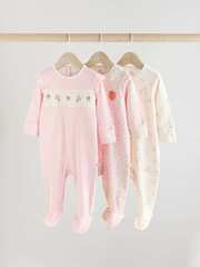 Комбинезон / Cлип для малышей Next AA7-622, 3 шт., Розовый