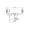 Сифон для сдвоенной мойки Alcaplast A448P-DN50/40